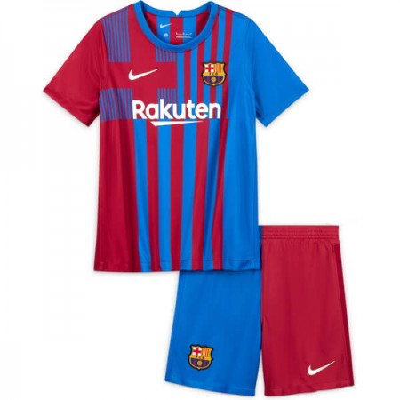 Billiga Fotbollströjor FC Barcelona Barn Hemma tröja 2021/22 Kortärmad 